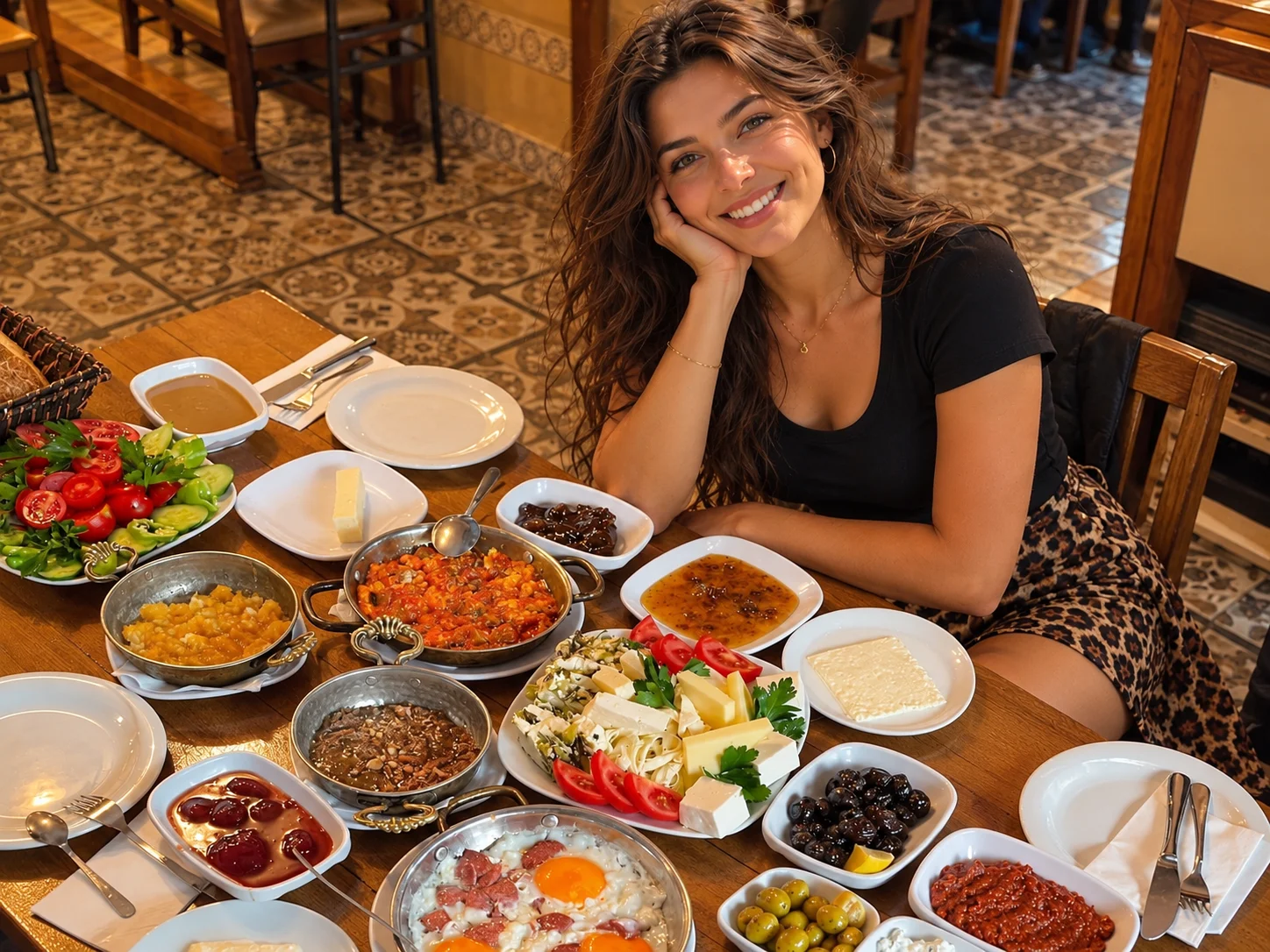 Van usulü kahvaltı sofrası İstanbul