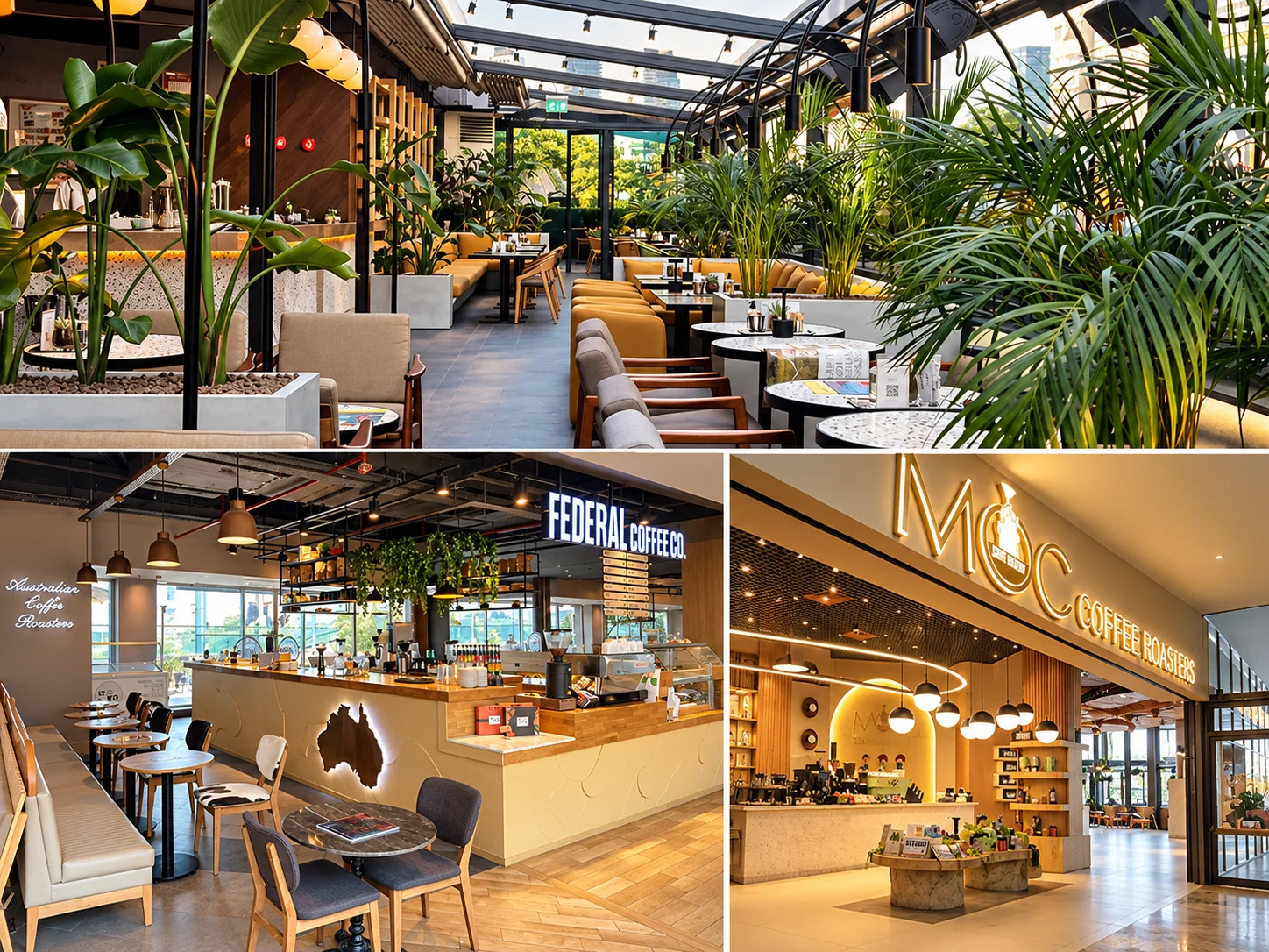 Akmerkez AVM kafe ve restoran atmosferi, Vakkorama Cafe dahil çeşitli yeme-içme mekanları