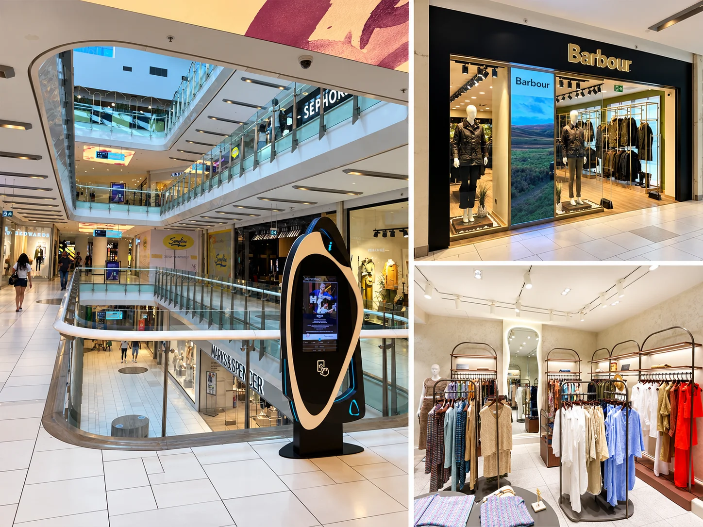Akmerkez AVM mağazaları, Knitss triko koleksiyonu ve Barbour dış giyim