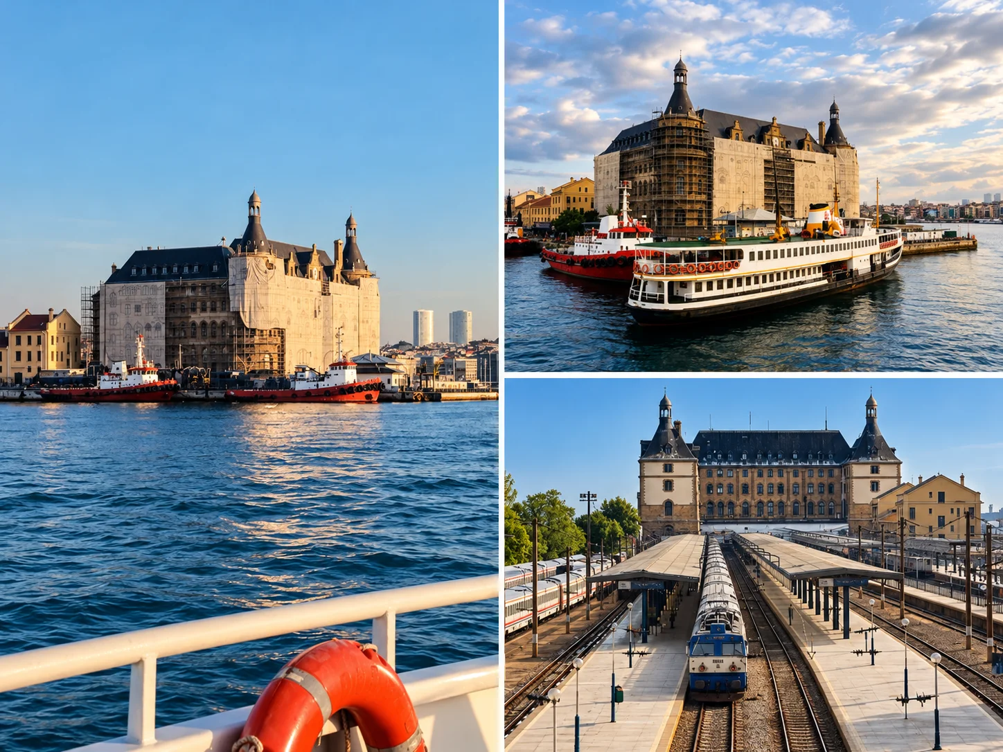 Haydarpaşa istasyonunun eski fotoğrafı
