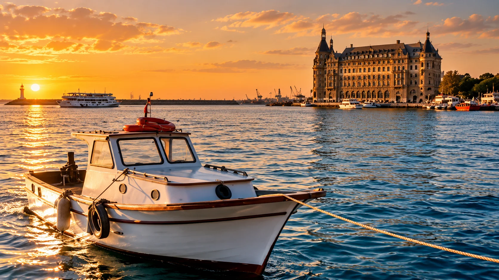 Haydarpaşa garı iç mekân veya cephe detayı
