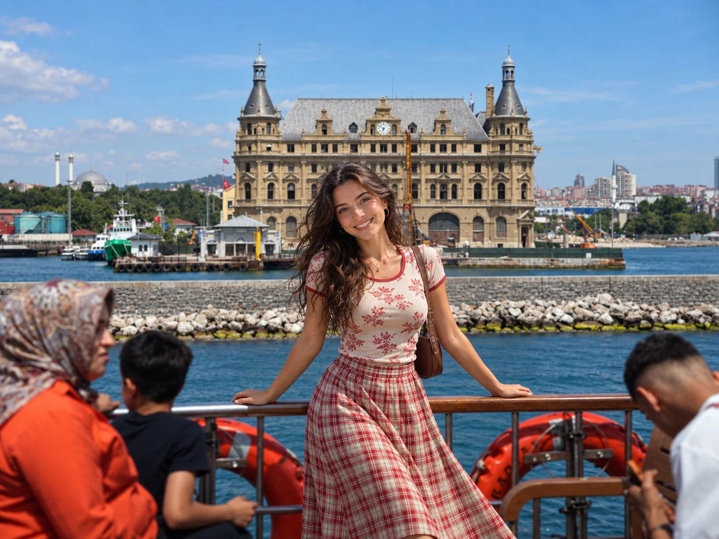 Haydarpaşa garı Boğaz'dan tekneden görünüm