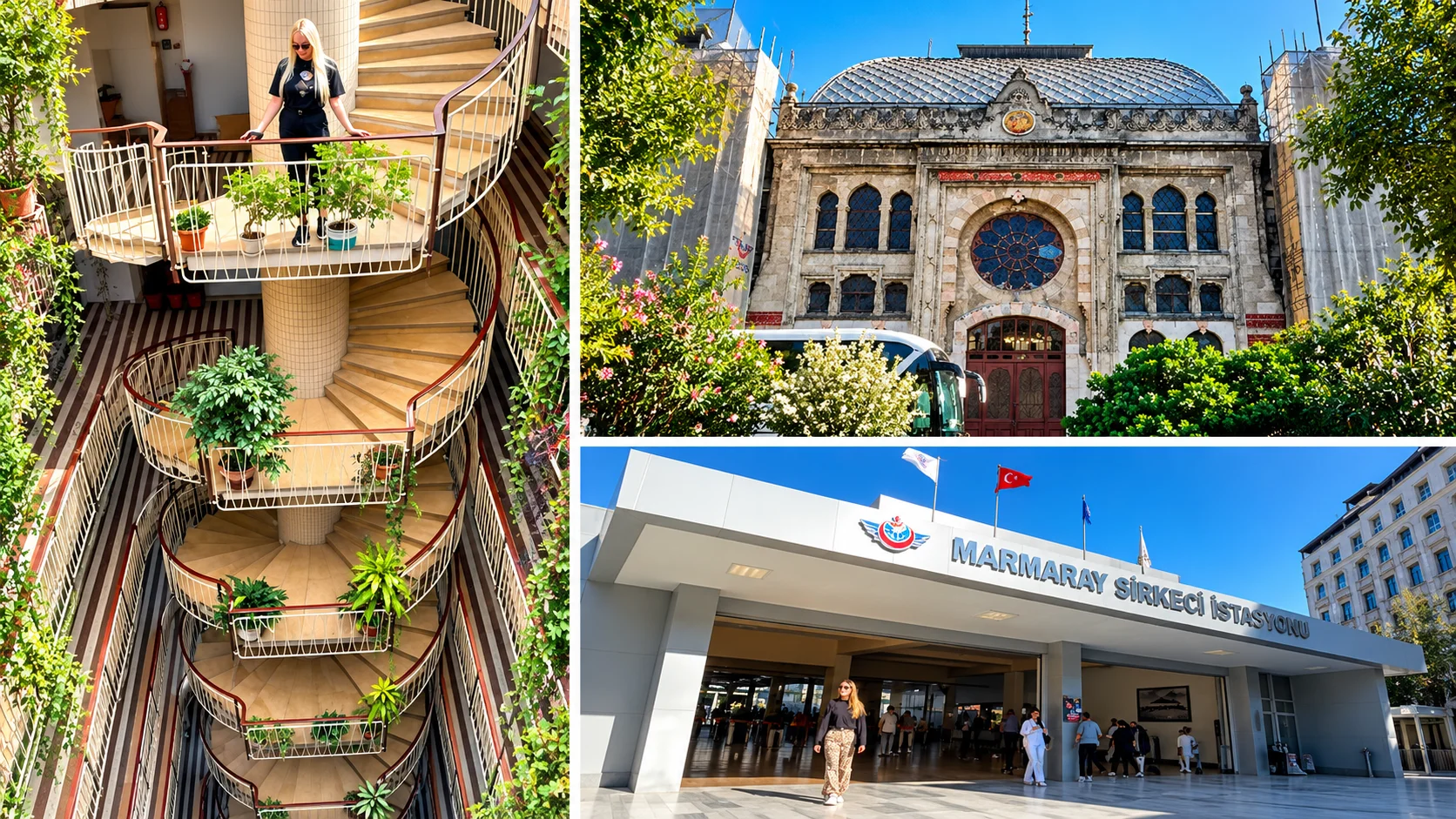 Sirkeci Garı binası ve Marmaray girişi, İstanbul