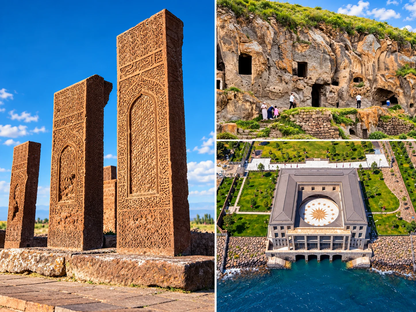 Ahlat, Van Gölü'nün kuzey kıyısında Bitlis — Orta Çağ mezar taşları ve kümbetler