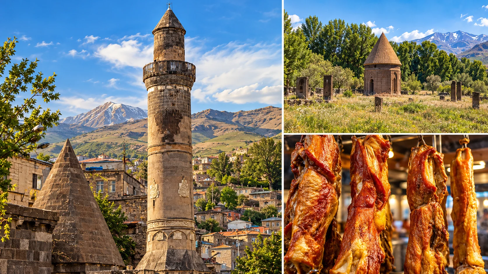 Bitlis şehri — taş mimarisi ve dağ vadisinde kurulu tarihi kent silueti