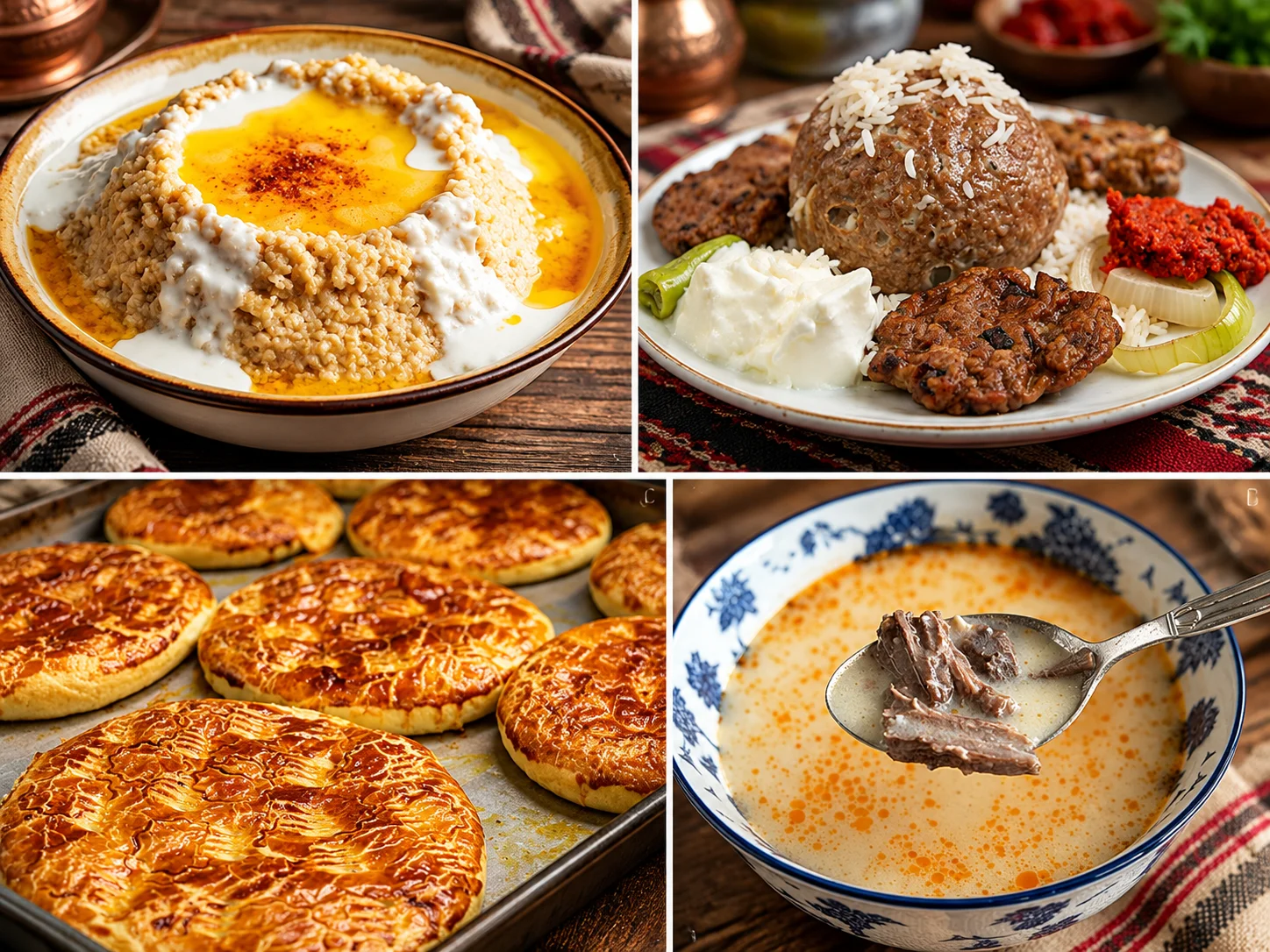 Ağrı regional dishes including Abdigör köfte and highland table foods