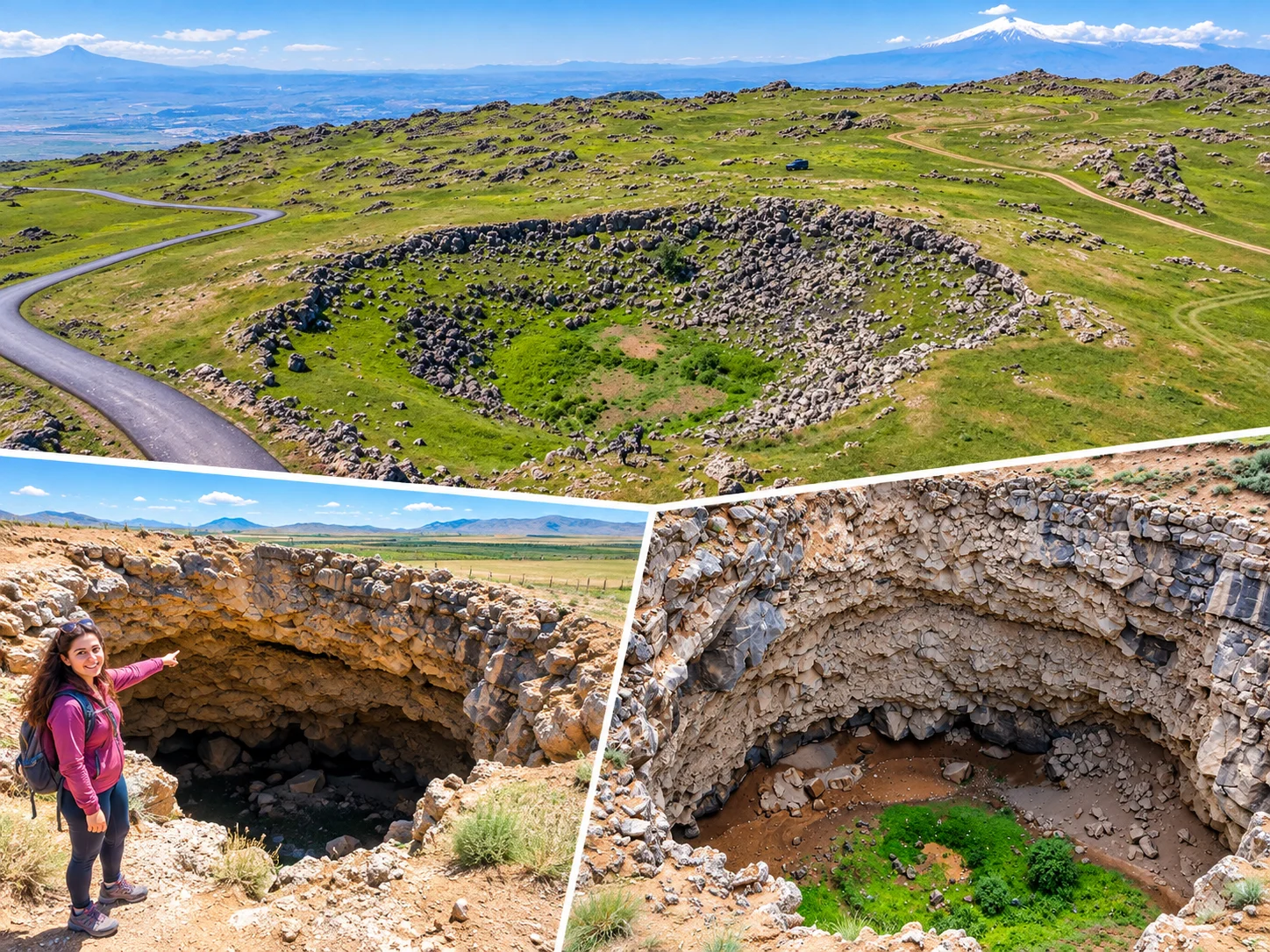 Doğubayazıt depression locally called Meteor Çukuru near the Gürbulak border approach