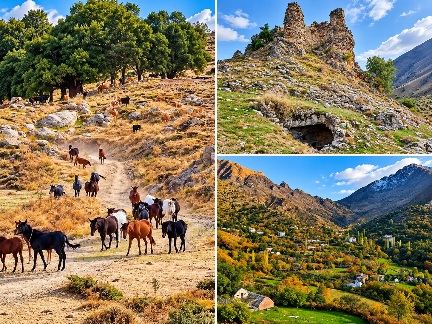 Batman ili Sason yayla peyzajı, Mereto kütlesine doğru