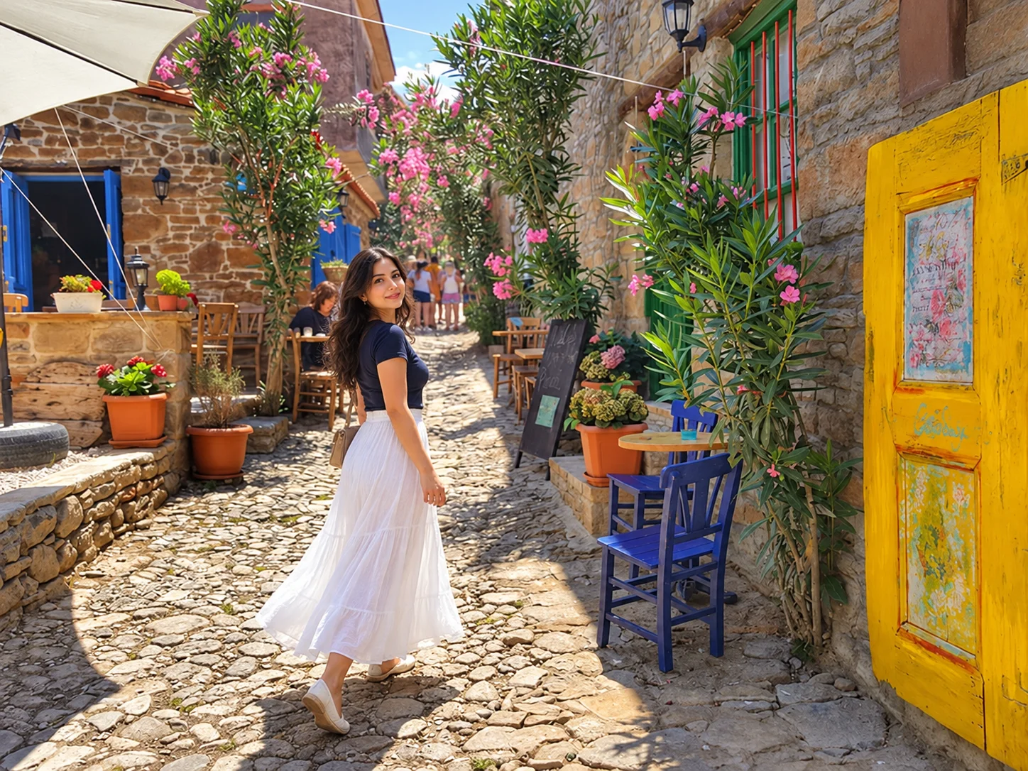 Stone lanes and houses in Zeytinli village on Gökçeada