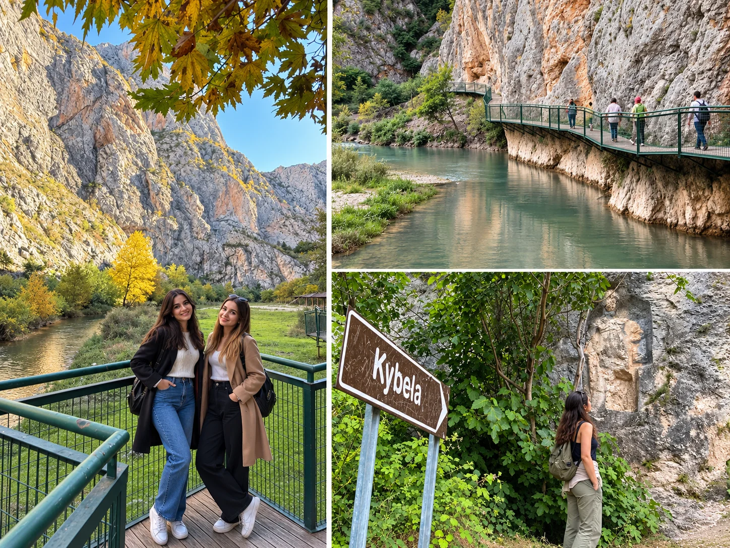 İncesu Canyon cliffs and river corridor near Ortaköy, Çorum