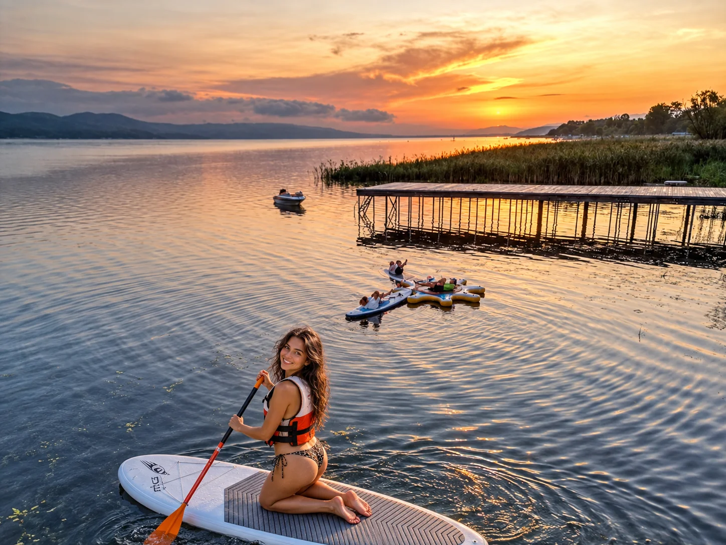 Water-sport visual on or near Lake Sapanca