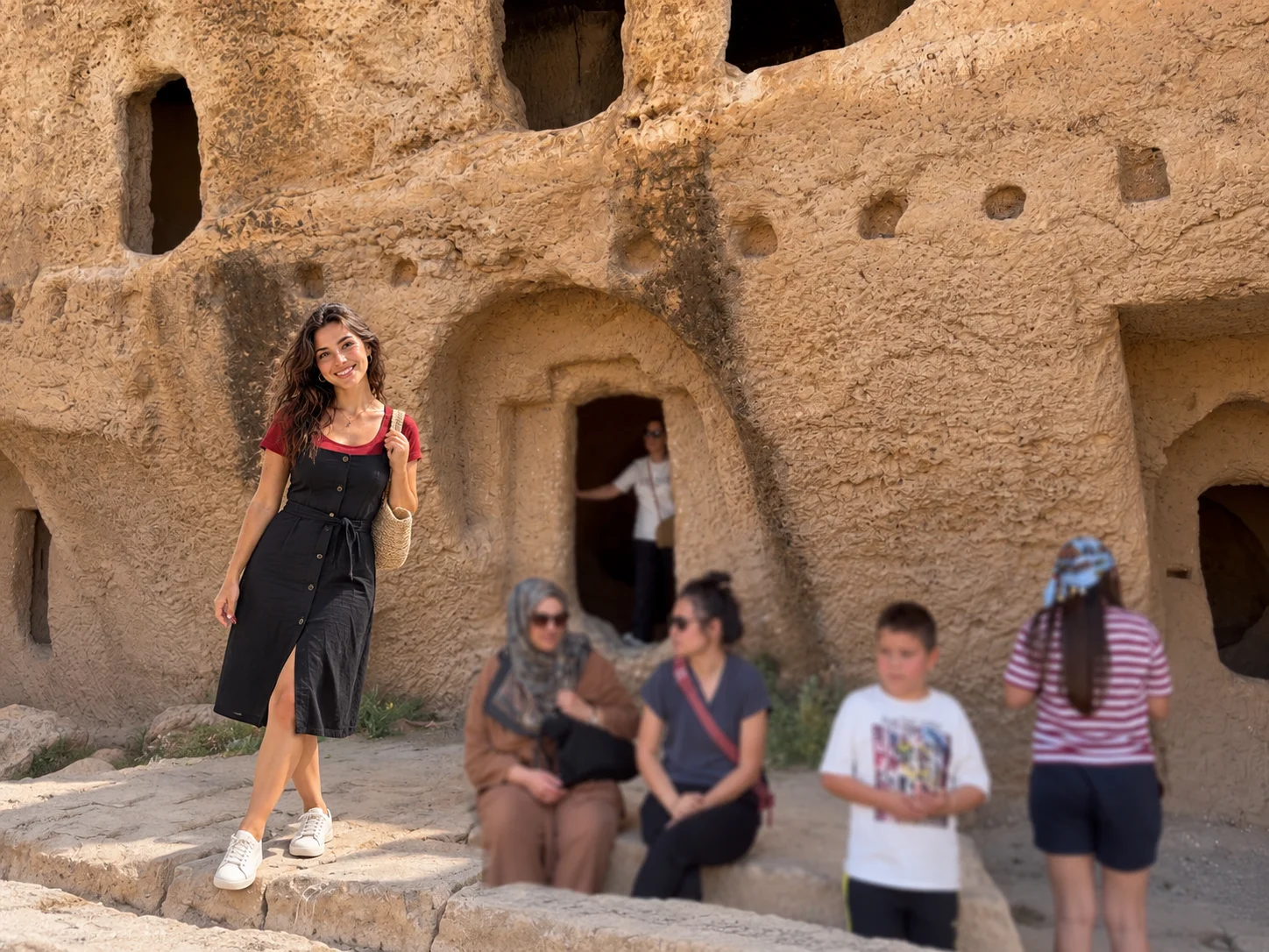 Stone remains of the late antique frontier city of Dara in Artuklu, Mardin