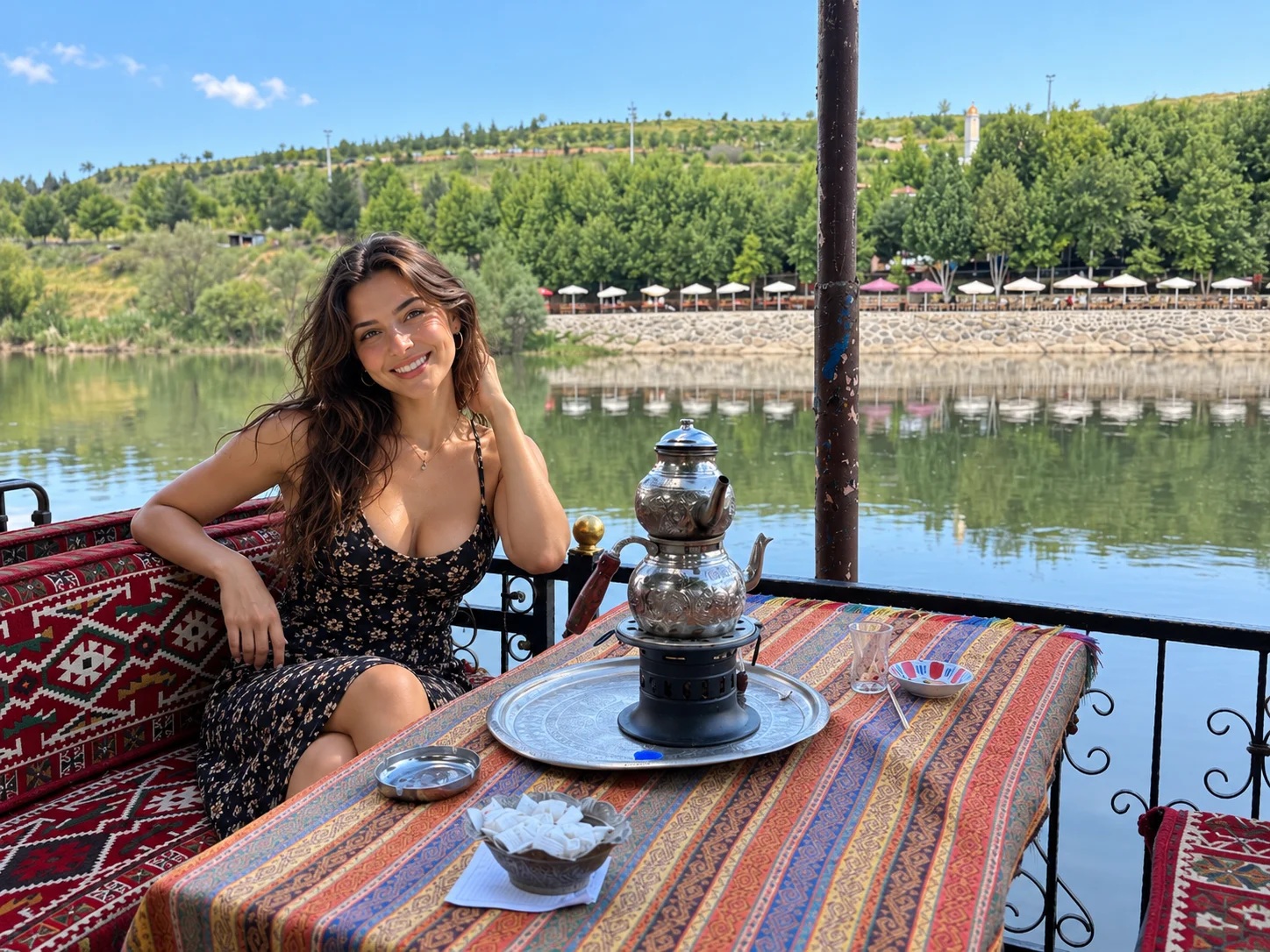 Hevsel Gardens below the Diyarbakır walls in the Tigris valley