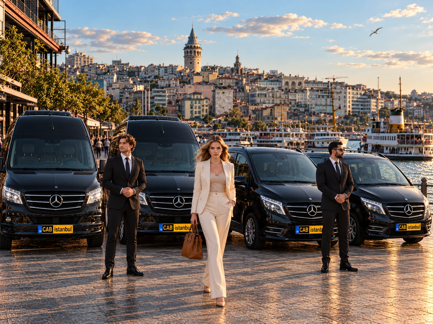 Chauffeur-Driven Van & Minibus Hire in Istanbul — Mercedes Vito, V-Class & Sprinter
