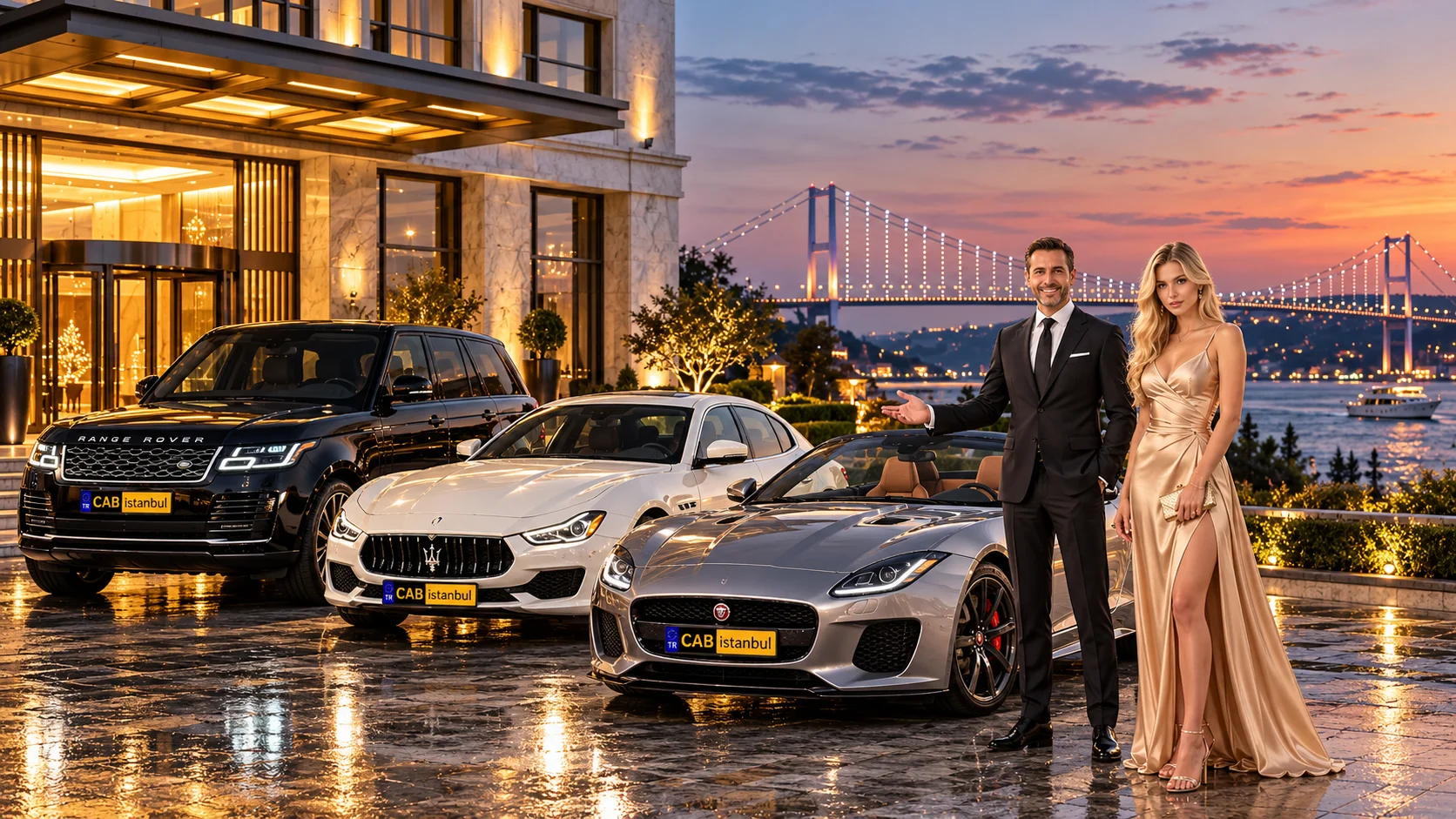 Premium chauffeured cars ready for private hire in Istanbul